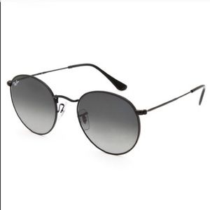 Authentic Black Round Ray Ban Sunglasses